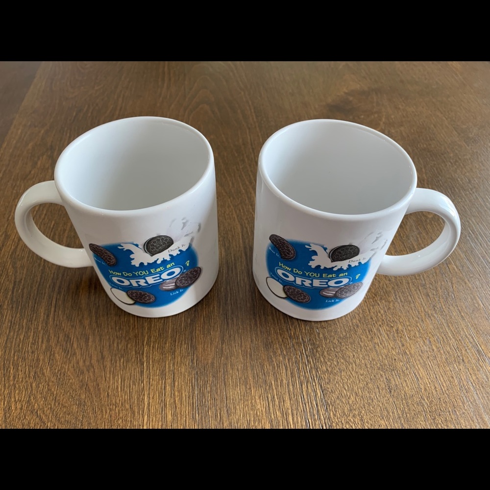 Vintage Oreo Coffee Mugs - set of 2